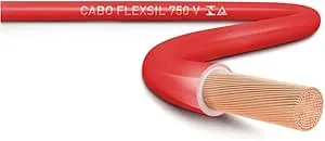Cabo Flexivel de Cobre 10.00MM 750V Vermelho 