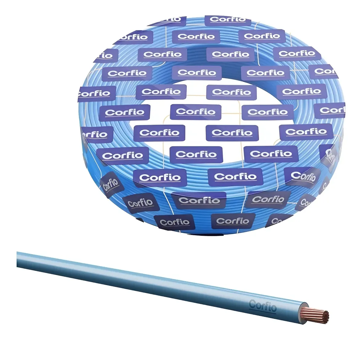 Cabo Flexivel de Cobre 1.00MM 750V Azul - 100MT
