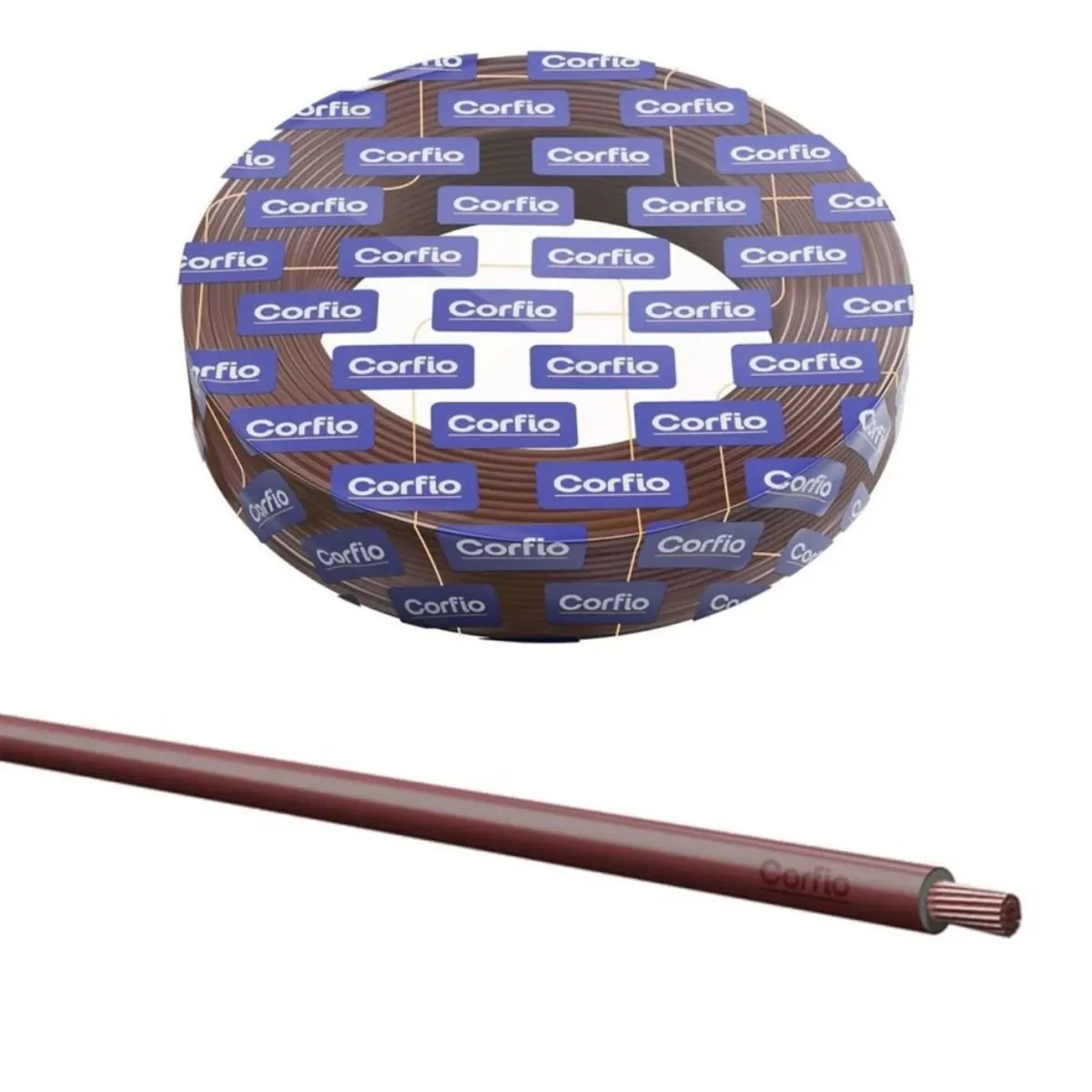Cabo Flexivel de Cobre 1.00MM Marrom - 100MT