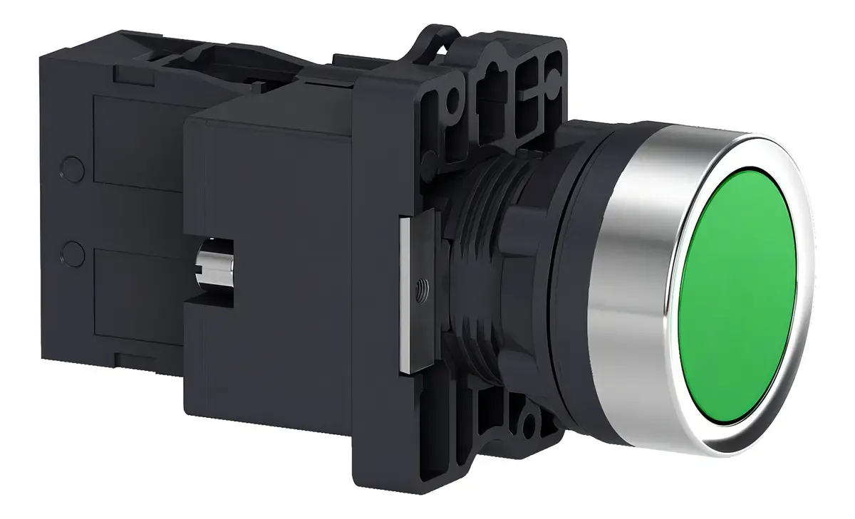 Botão Iluminado LED 220V 22MM XA2EW33B1 Schneider