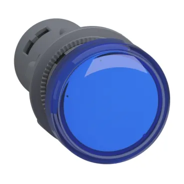 Sinalizador Azul 22MM 24V Monobloco XA2EVB6LC Schneider 