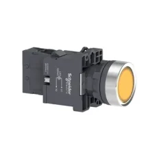 Botão Iluminado Amarelo 1NA 220VCA XA2EW35M1 Schneider