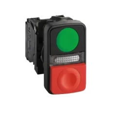 Botão Duplo Luminoso 24V XB5AW7A3740B5 Schneider
