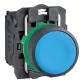 Botão de Impulso Azul 1NA 22MM XB5AA61 Schneider