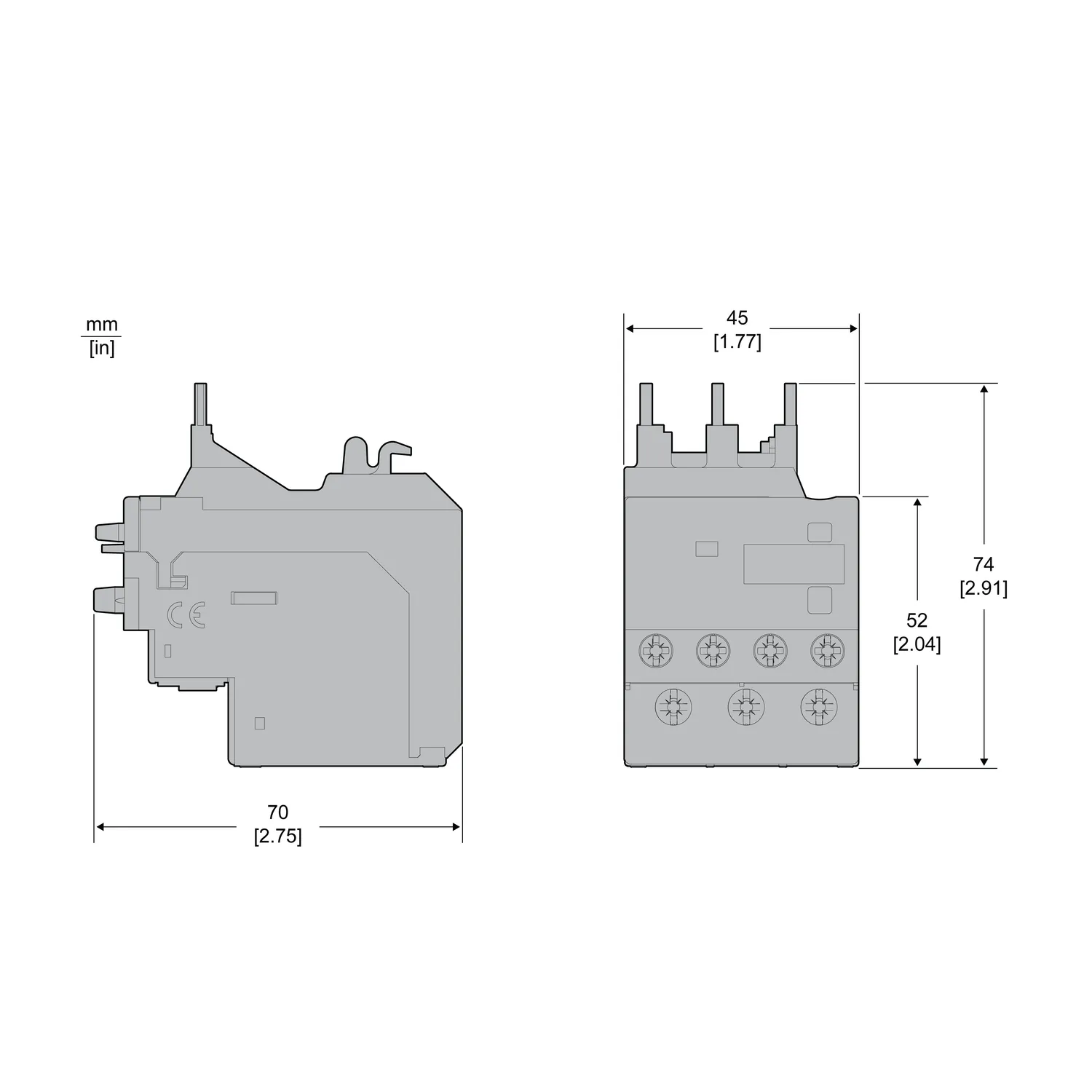 Rele Sobrecarga Térmico 4-6A LRE10 Schneider
