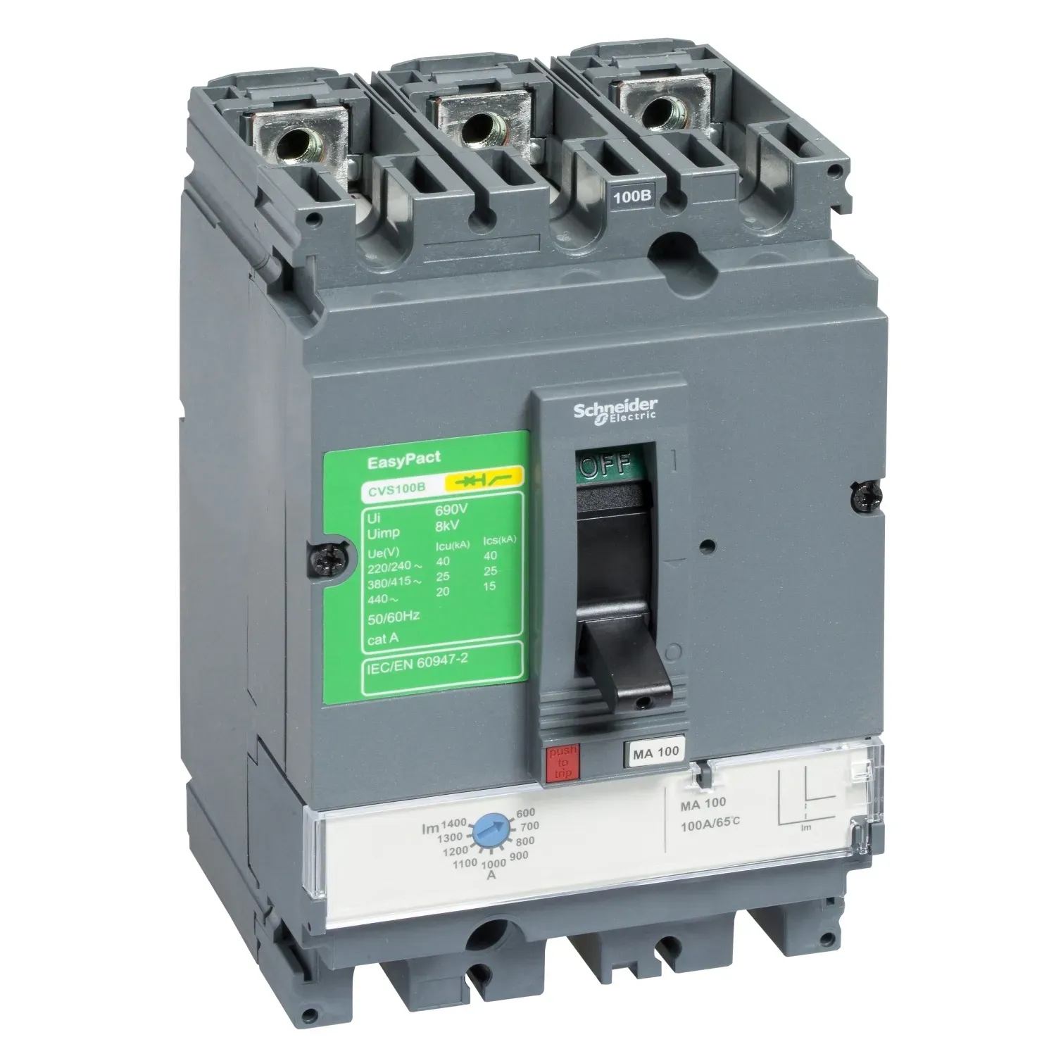 Disjuntor Ajustavel 140-200A 25KA CVS250B3200 Schneider 
