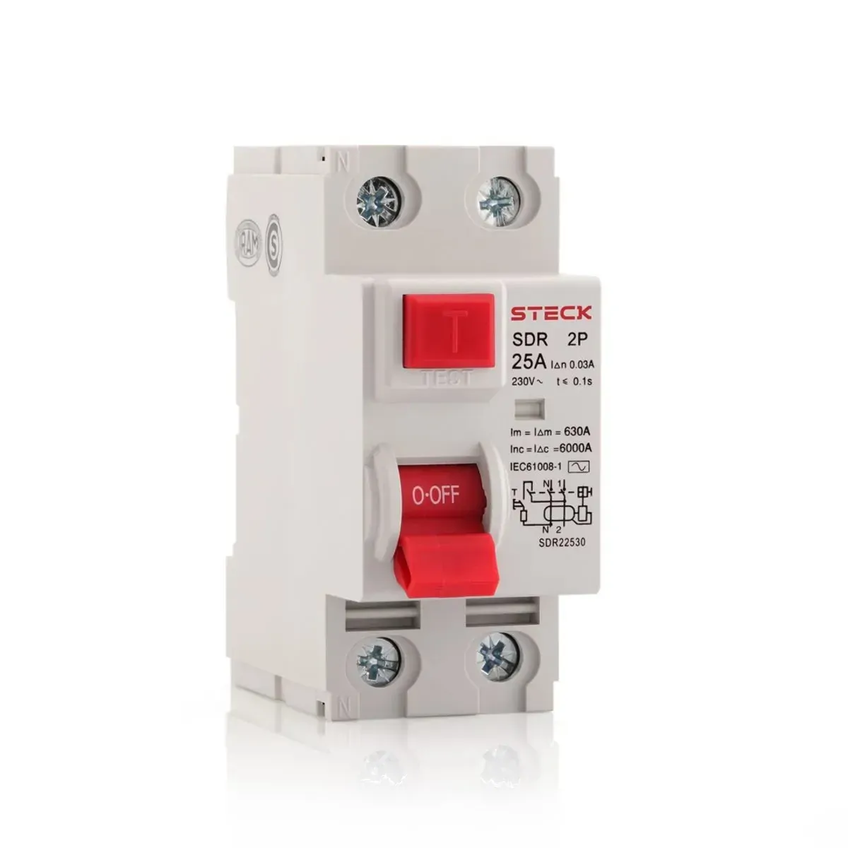 Interruptor Diferecial 2P 40A 30MA SDR24030 Steck 