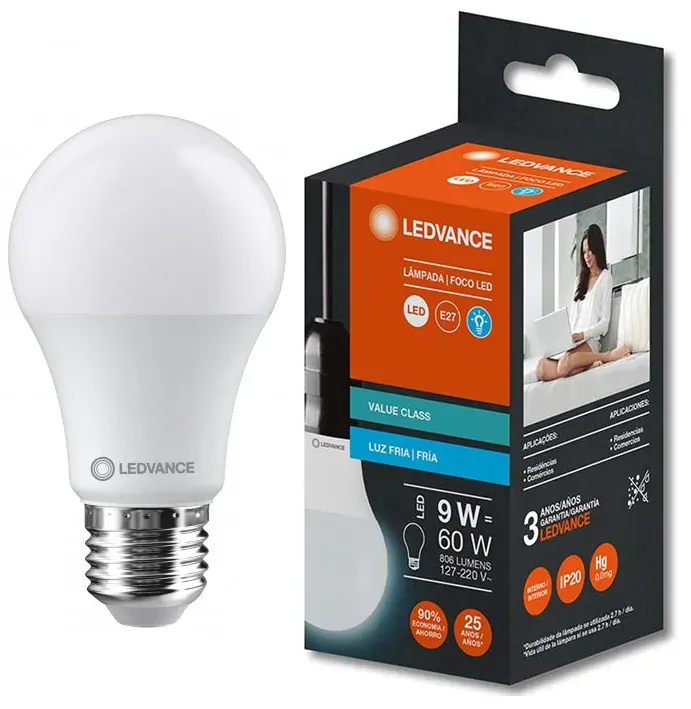 Lampada LED Bulbo 9W 6500K 7024471 Ledvance