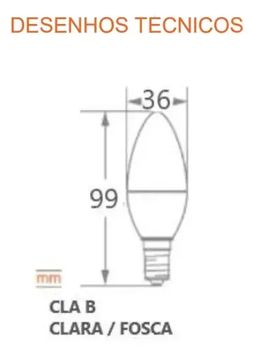 Lampada Vela LED 3W 6500K 7019480 Ledvance 