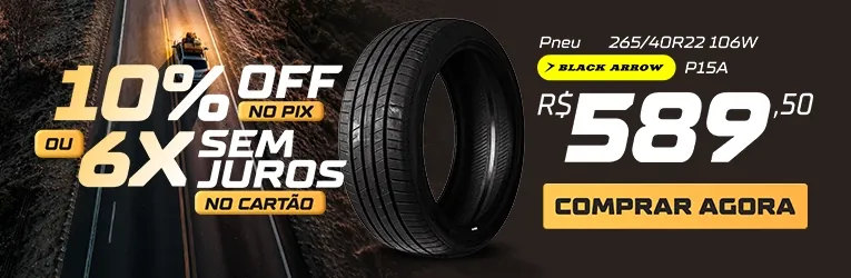 4) Pneu 265/40R22 106W P15A Blackarrow