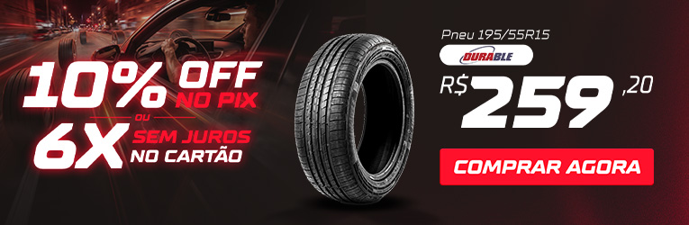 3) Pneu 195/55R15 85V Confort F01 Durable