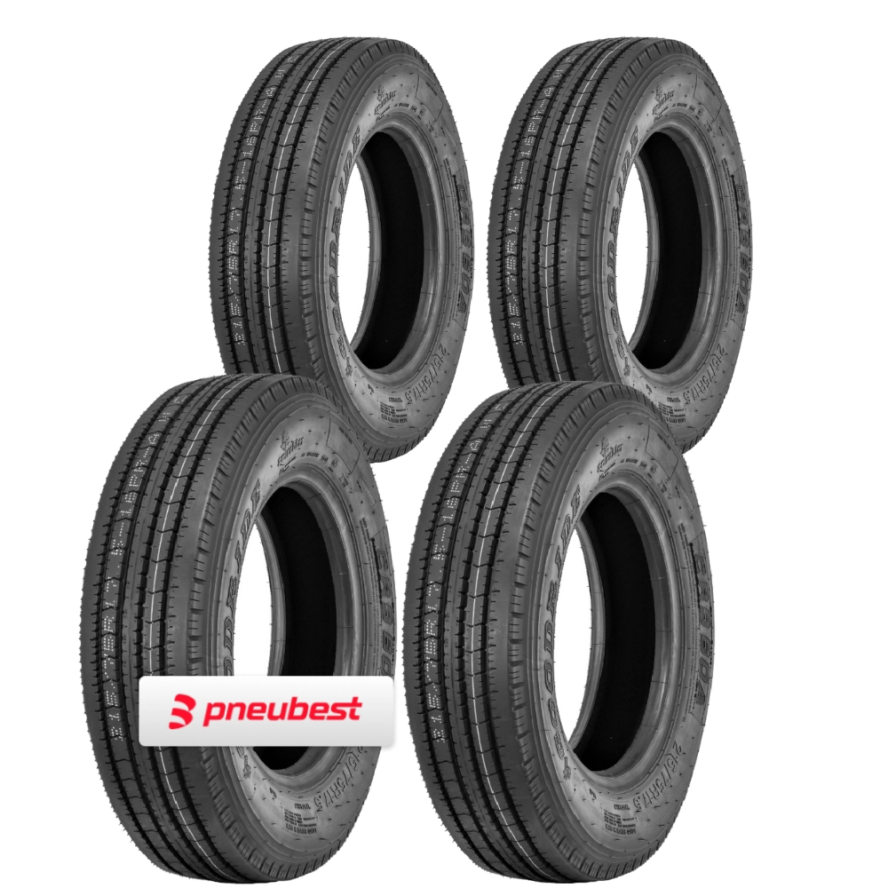 Kit 4 Pneus 215/75R17.5 Liso 16 Lonas 135/133J CR960A Goodride
