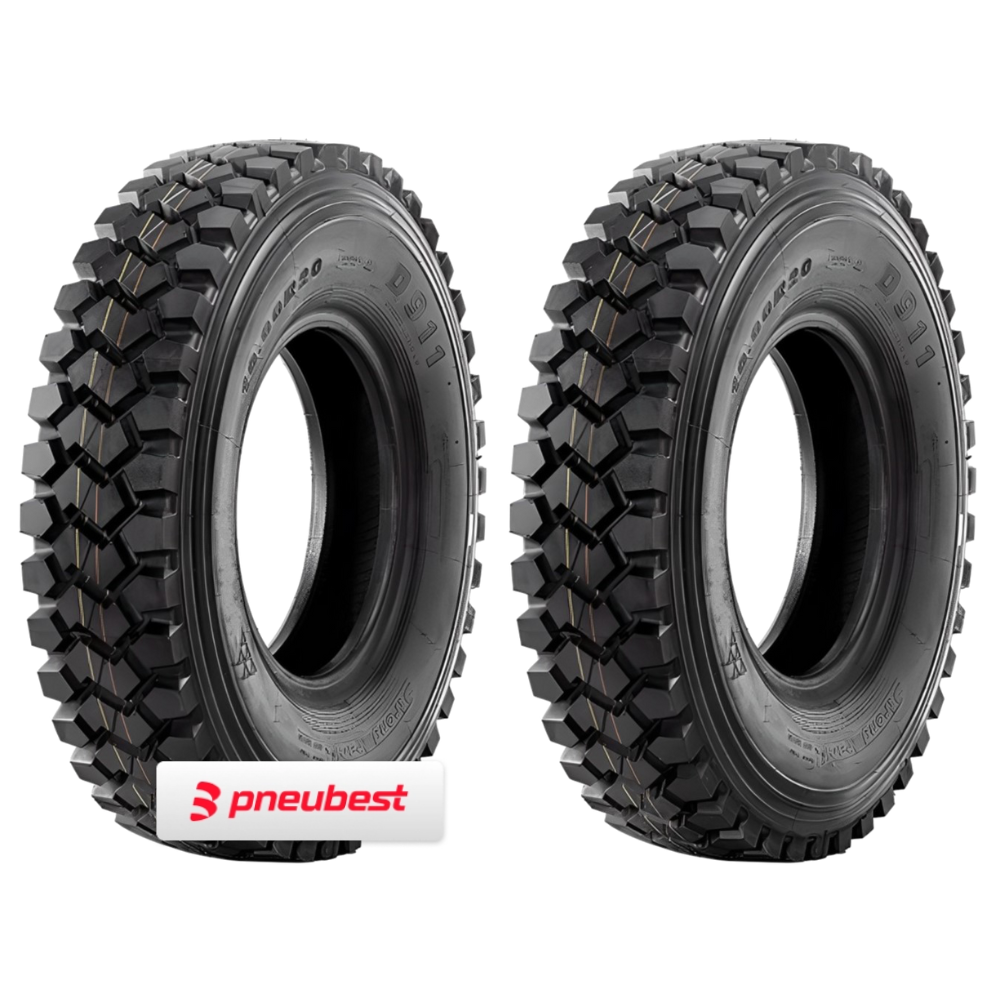 Kit 2 Pneus 10.00R20 Borrachudo Misto 18 Lonas 149/146K D911 Dplus