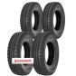 Kit 4 Pneus 275/80R22.5 Liso Misto 16 Lonas 149/146M DR877 Durable