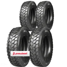 Kit 4 Pneus 275/80R22.5 Borrachudo Misto 16 Lonas 149/146L D941 Dplus
