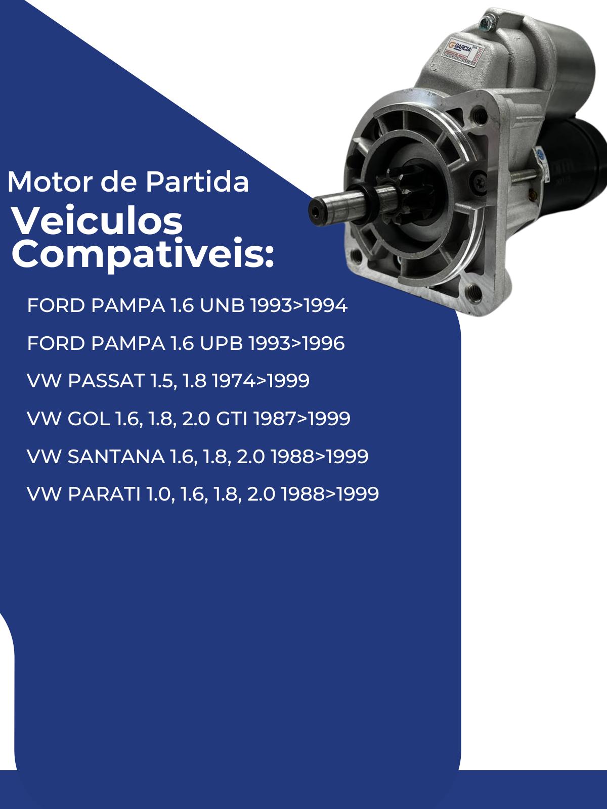 Starter Motor Vw Parati, Gol, Pampa, Santana