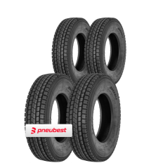 Kit 4 Pneus 275/80R22.5 Borrachudo 16 Lonas 149/146M DR623 Durable