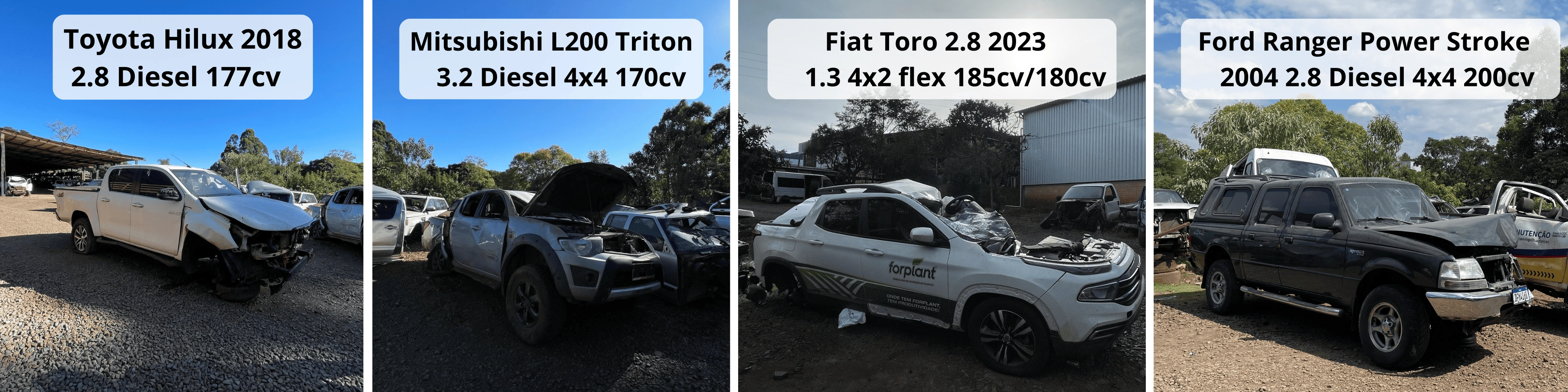 Conheça nossas sucatas
