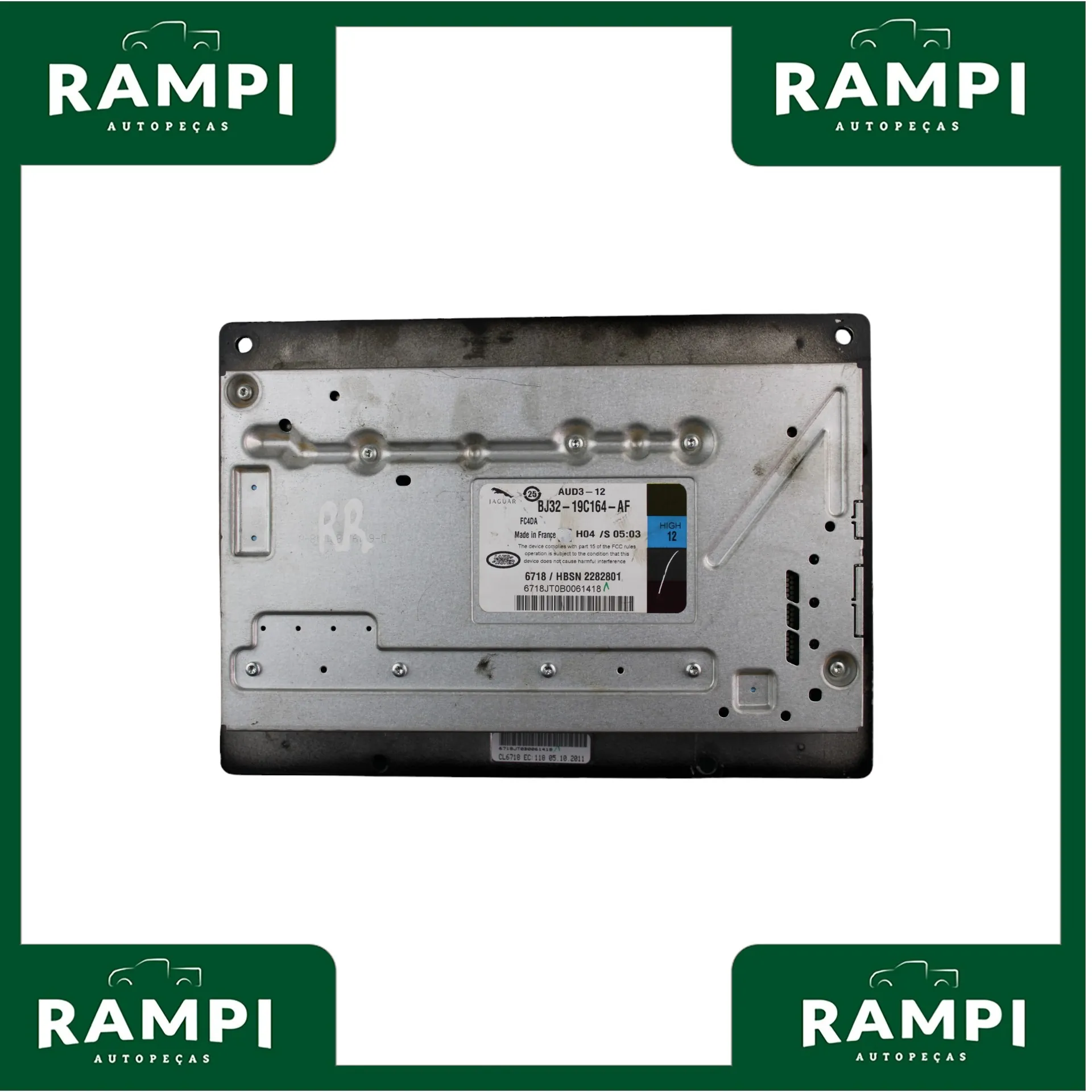 Módulo Central Amplificador de Som Range Rover 2009 Bj3219c164af