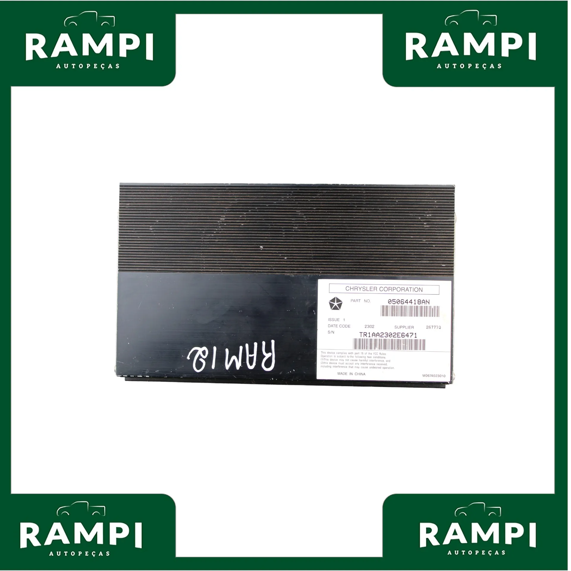 Módulo Central de Som Dodge Ram 2012 6.7 05064418an