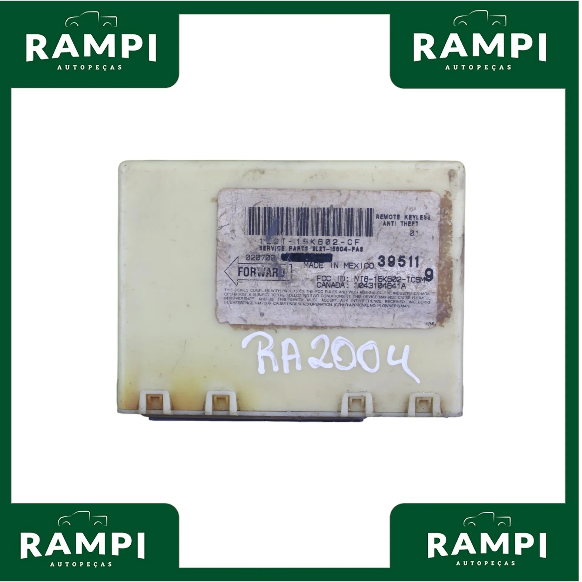 Módulo Central Unidade Travas Alarme Ranger 2004 1l2t15k602cf