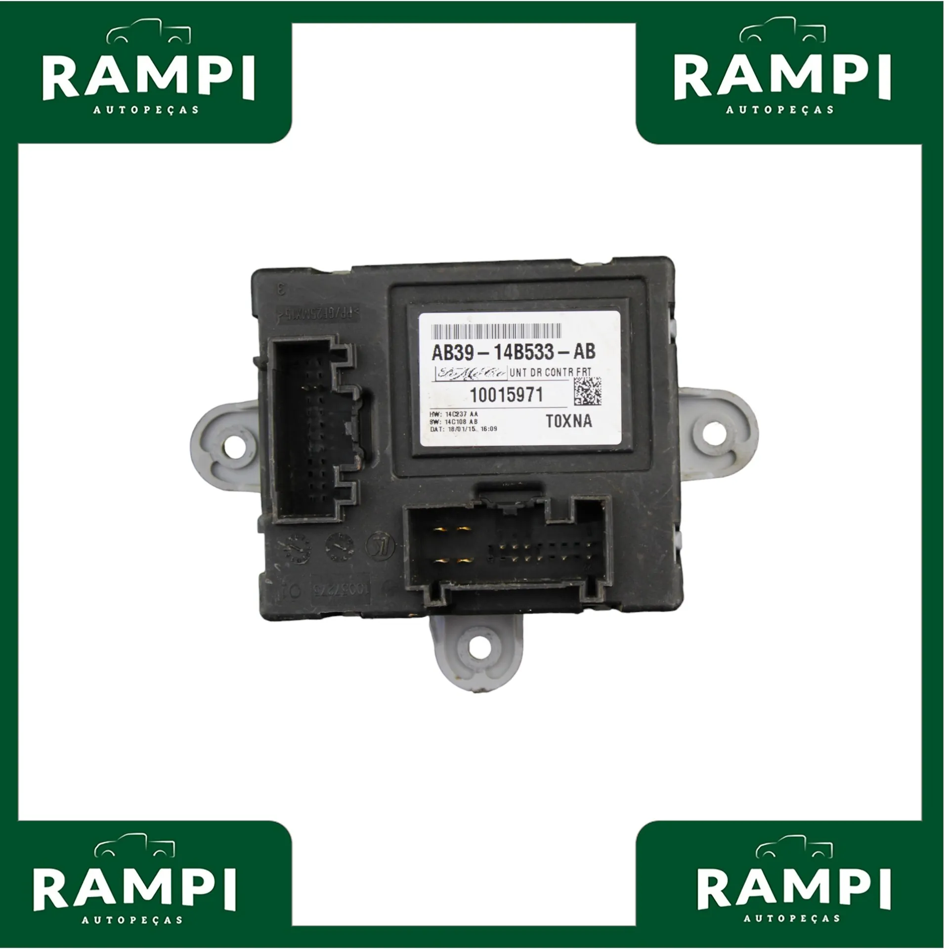 Módulo Central Vidro Dianteira Direita Ranger 2015 Ab3914b533ab