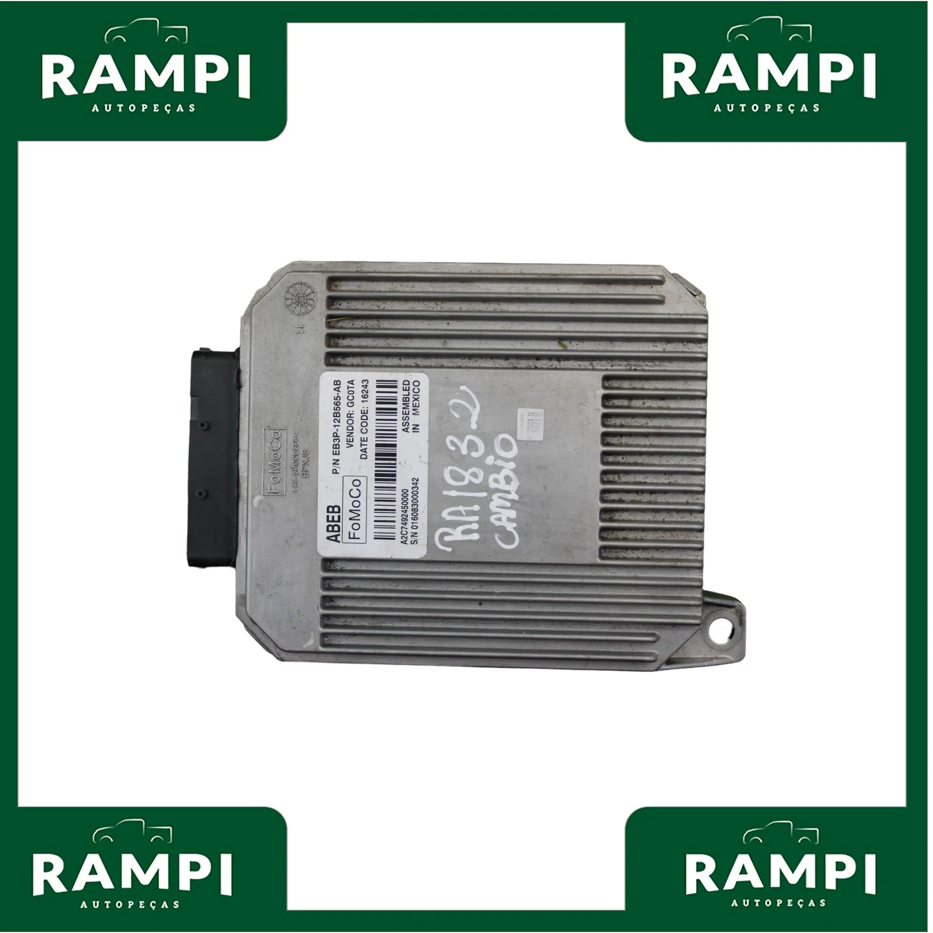 Módulo Central Câmbio Ranger 2018 3.2 Diesel eb3p12b565ab