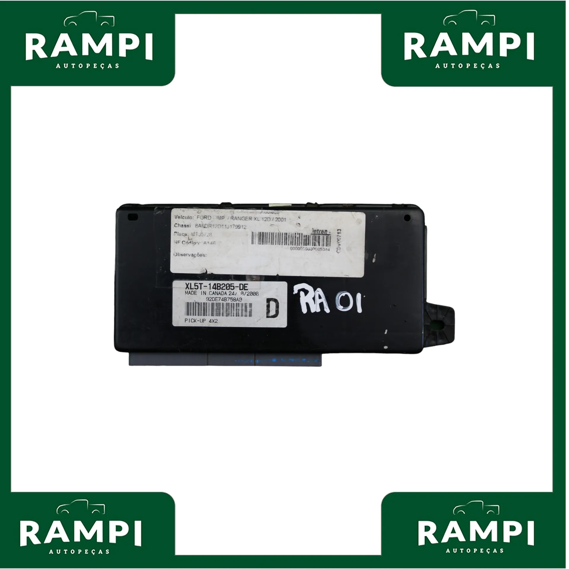 Módulo Central Conforto Tração Ranger 2001 xl5t14b205de