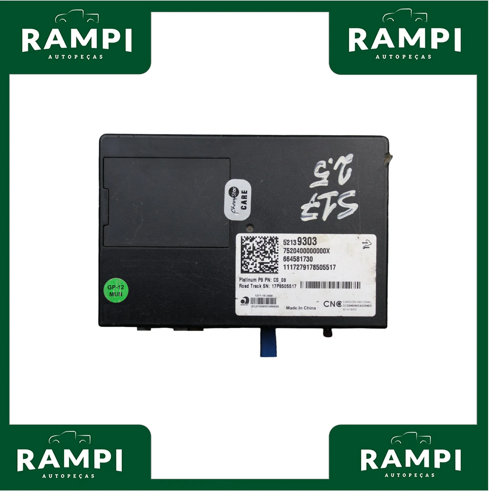 Módulo Central Radio Onstar S10 2017 2.5 52139303