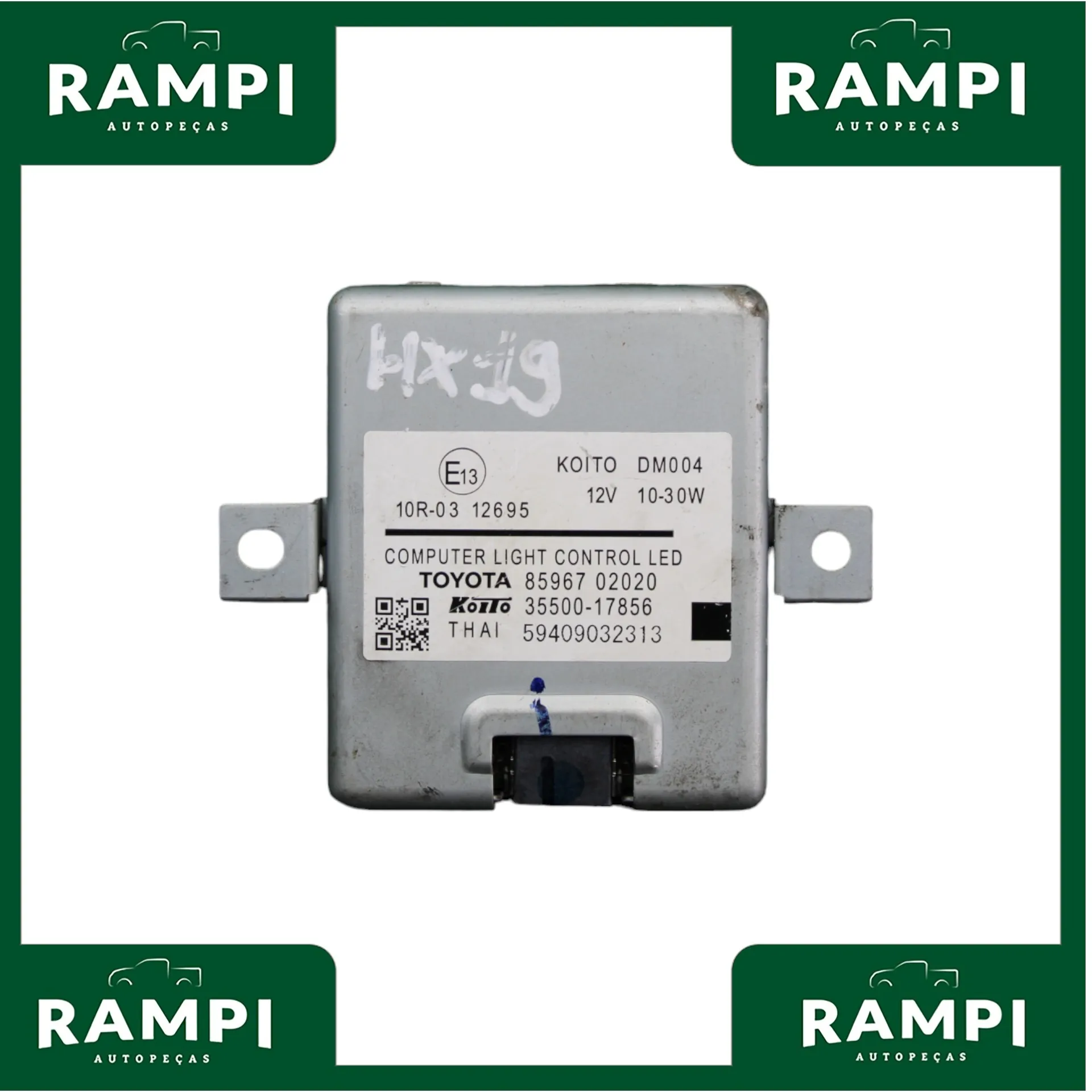 Módulo Central Controle Farol led Hilux 2019 8596702020