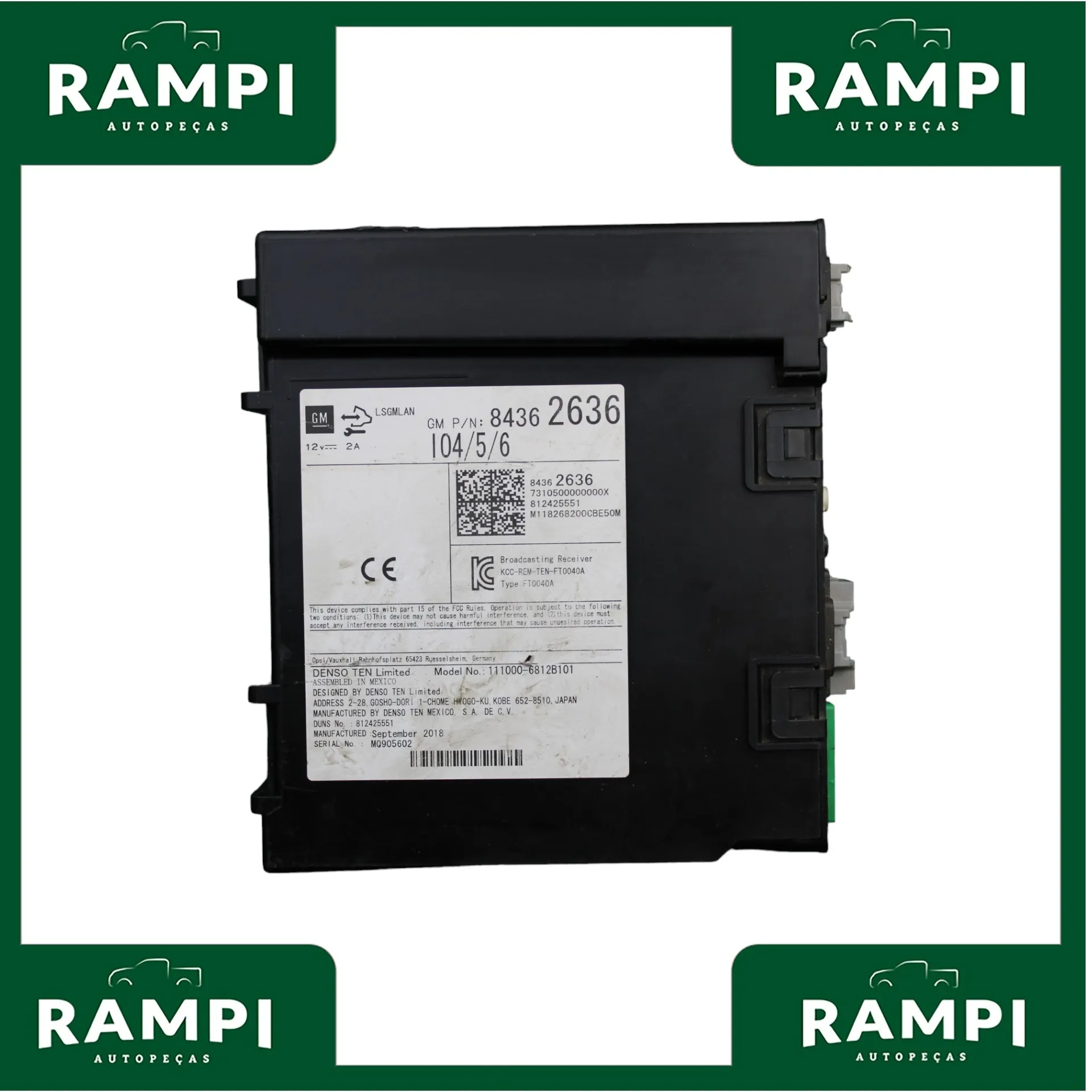 Módulo Central Rádio GM 84362636