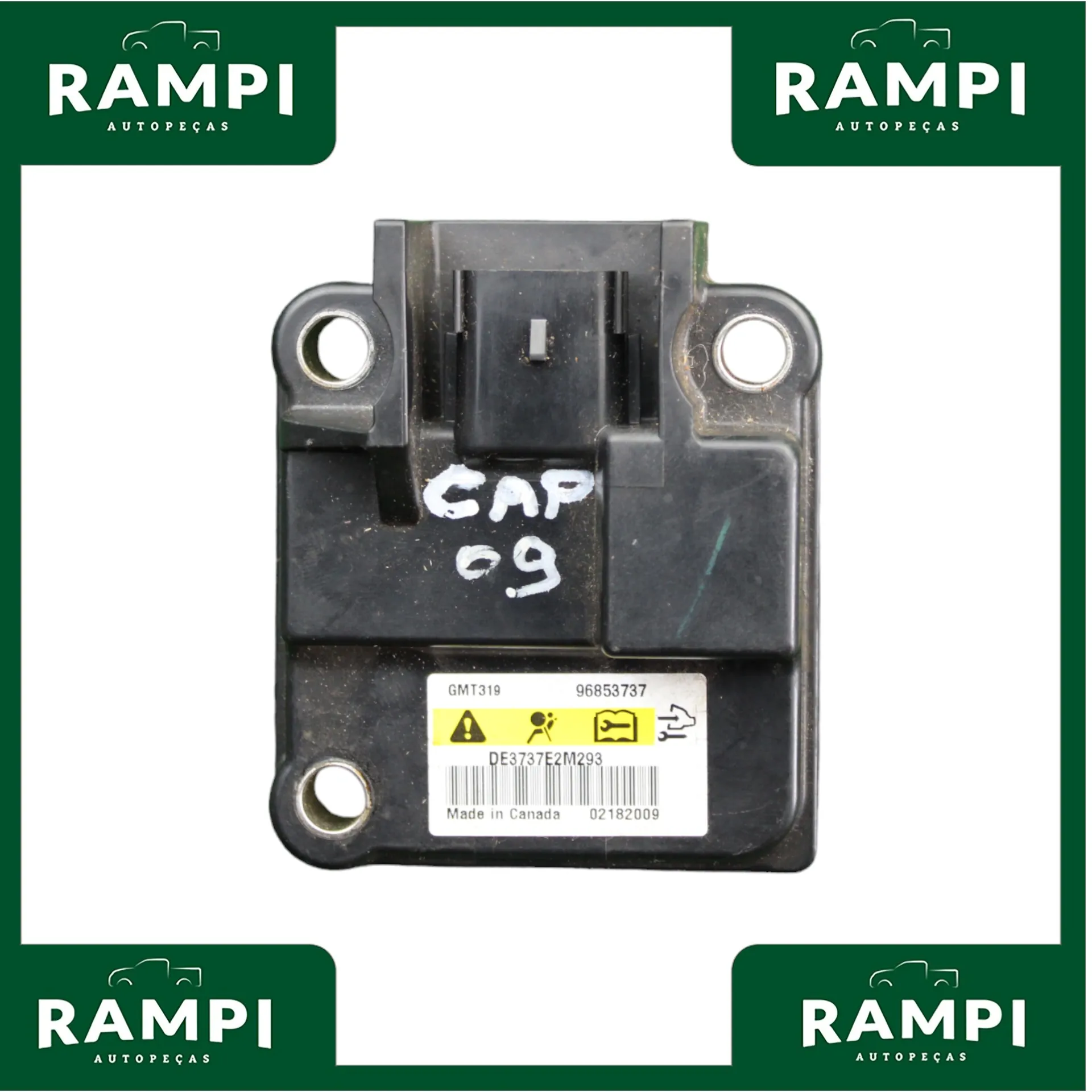 Módulo Central Sensor Airbag Colisão Captiva 2009 96853737