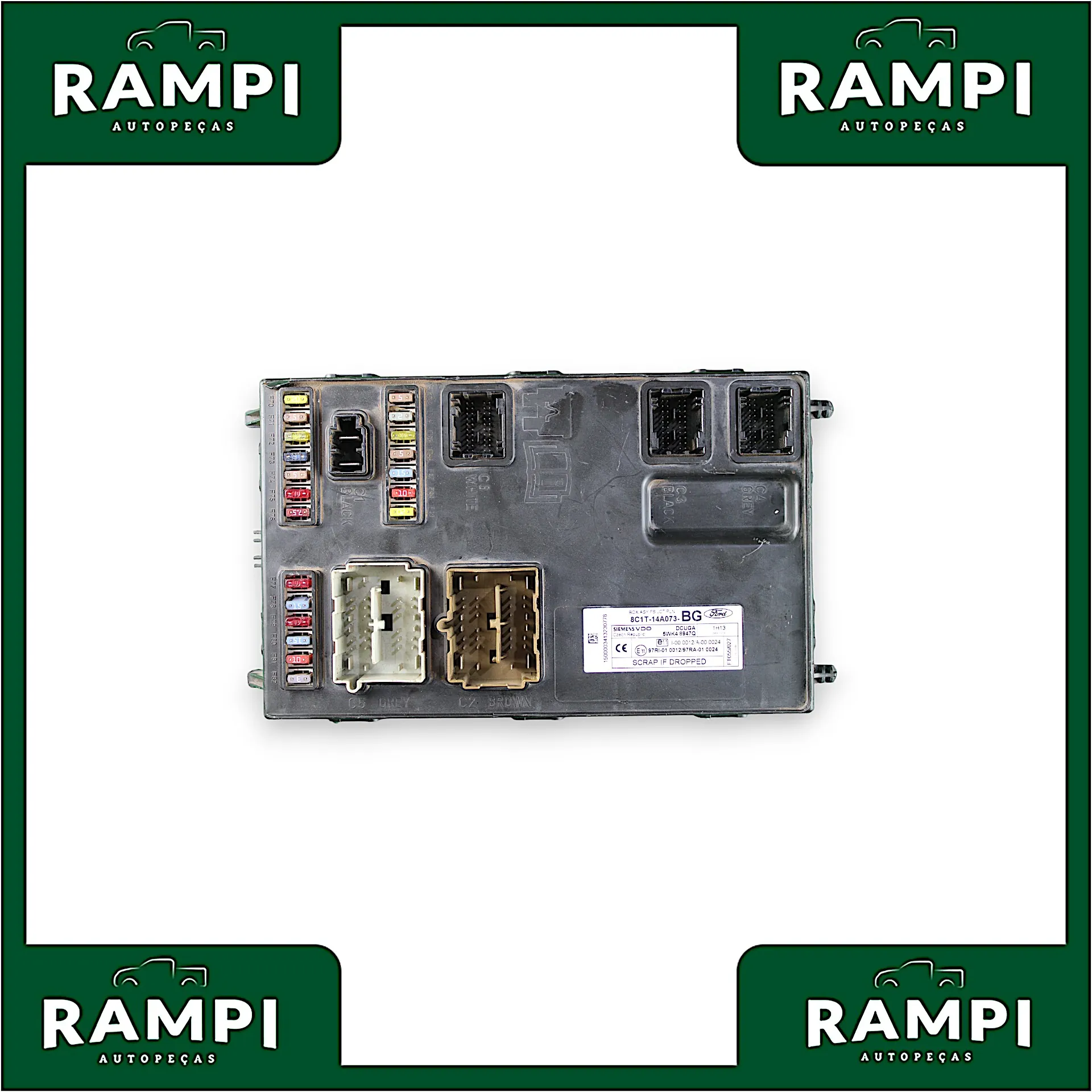 Caixa De Fusível Módulo Conforto Transit 2011 2.4 Diesel 8c1t14a073bg