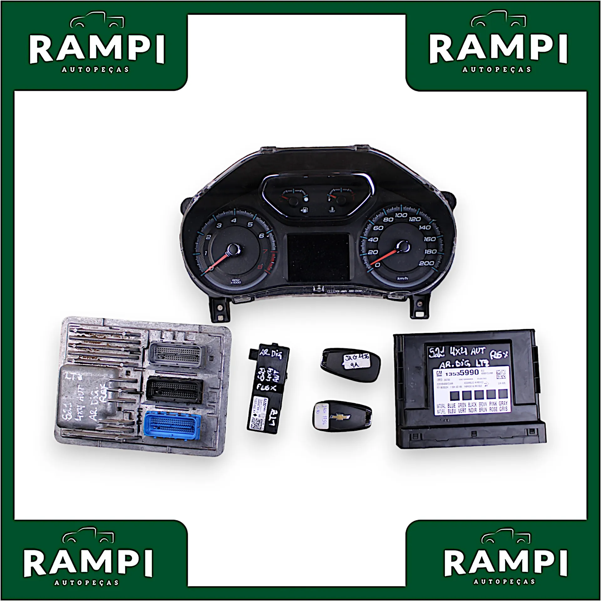 Kit De Injeção S10 2021 Ltz 4x4 Aut. Flex 206cv 12701229 13535990