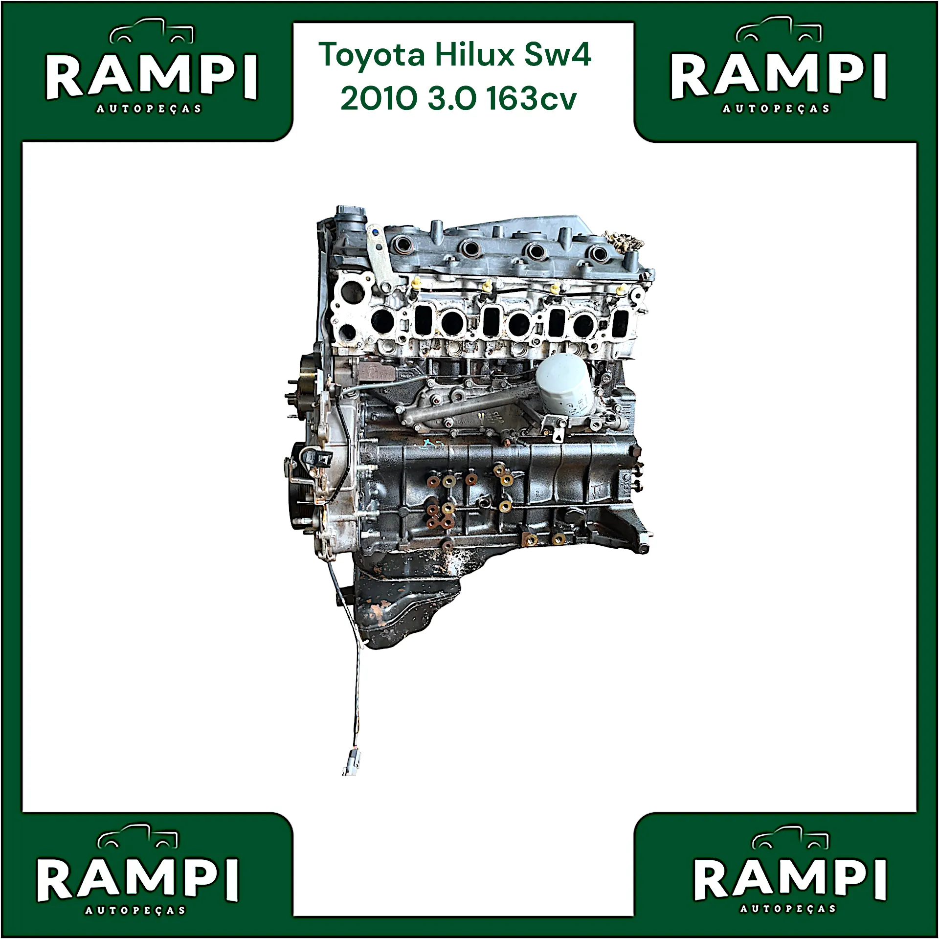 Motor Parcial Toyota Hilux Sw4 2010 3.0 163cv