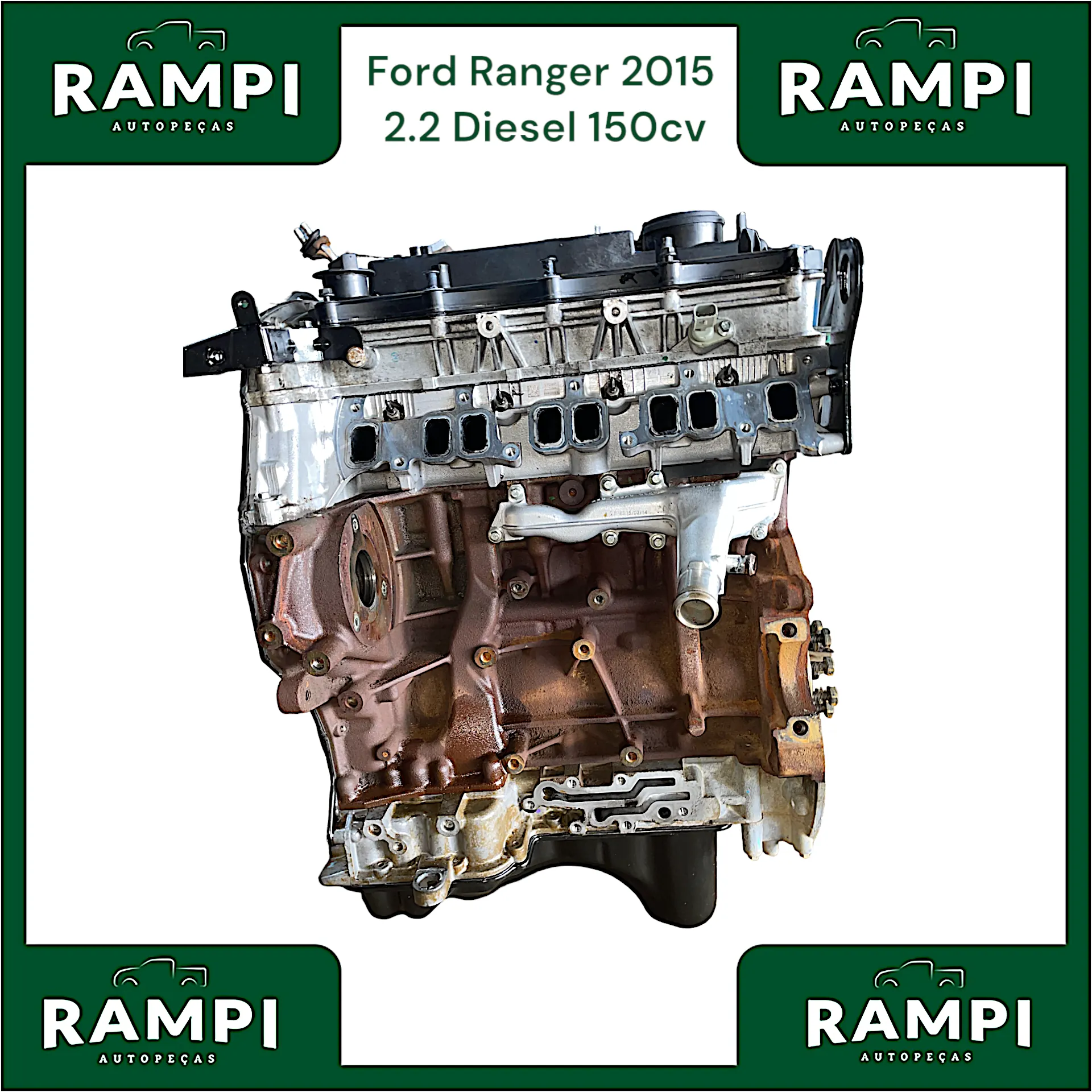 Motor Parcial Ford Ranger 2015 2.2 Diesel 150cv