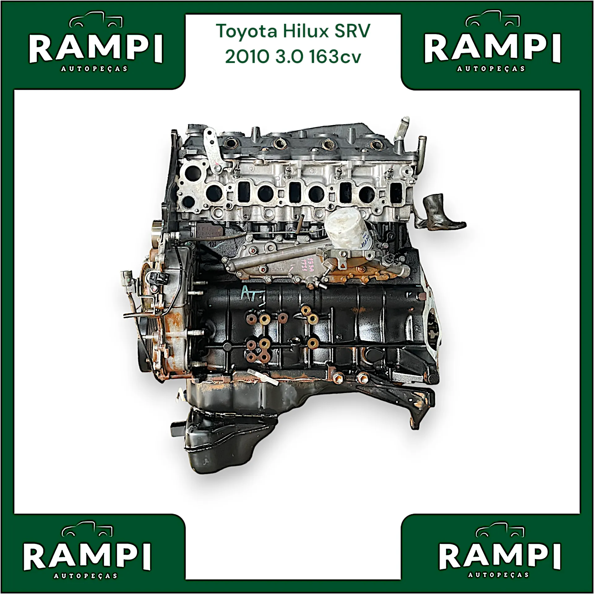 Motor Parcial Toyota Hilux SRV 2010 3.0 163cv