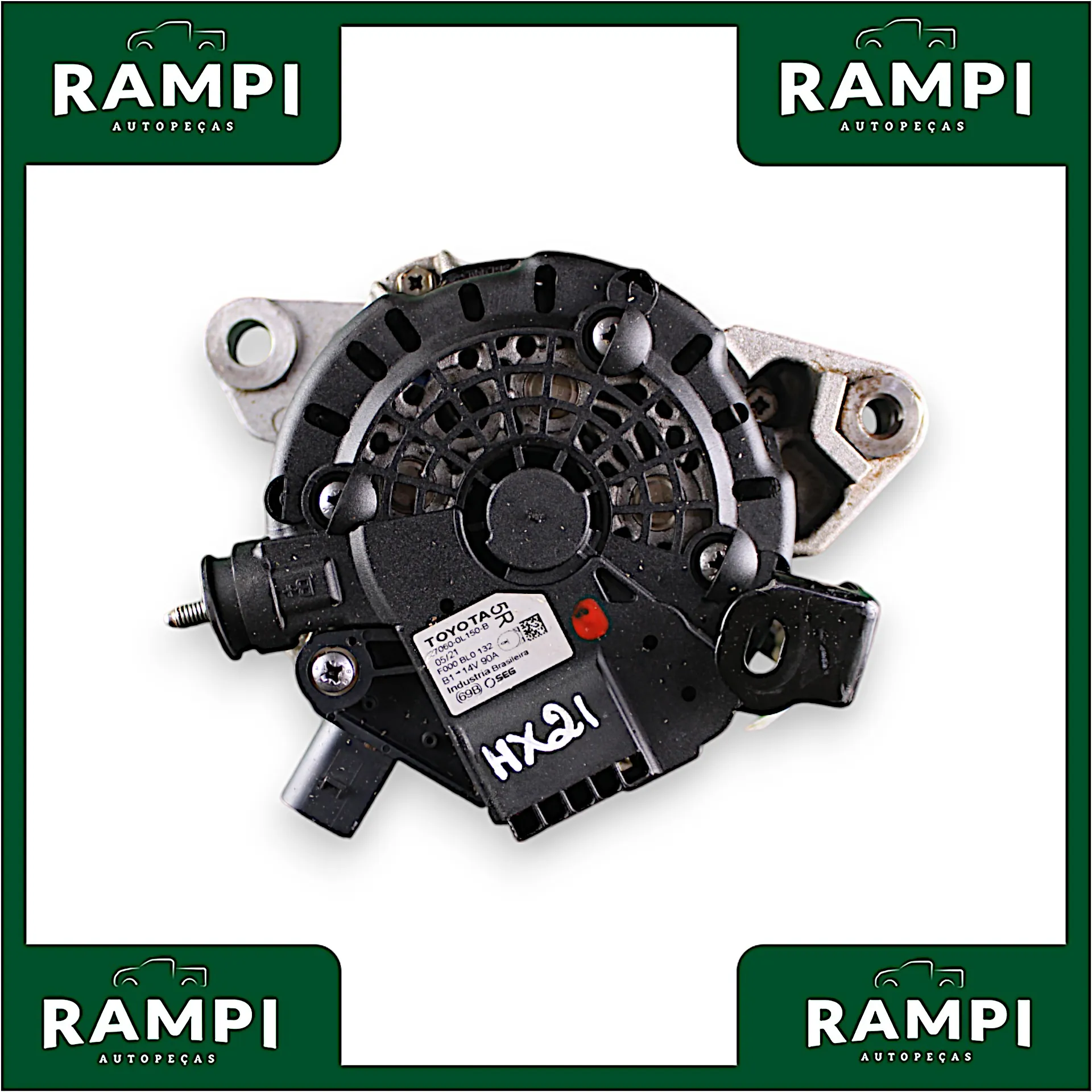 Alternador Toyota Hilux 2.8 2016 A 2022 Diesel 27060-0l160