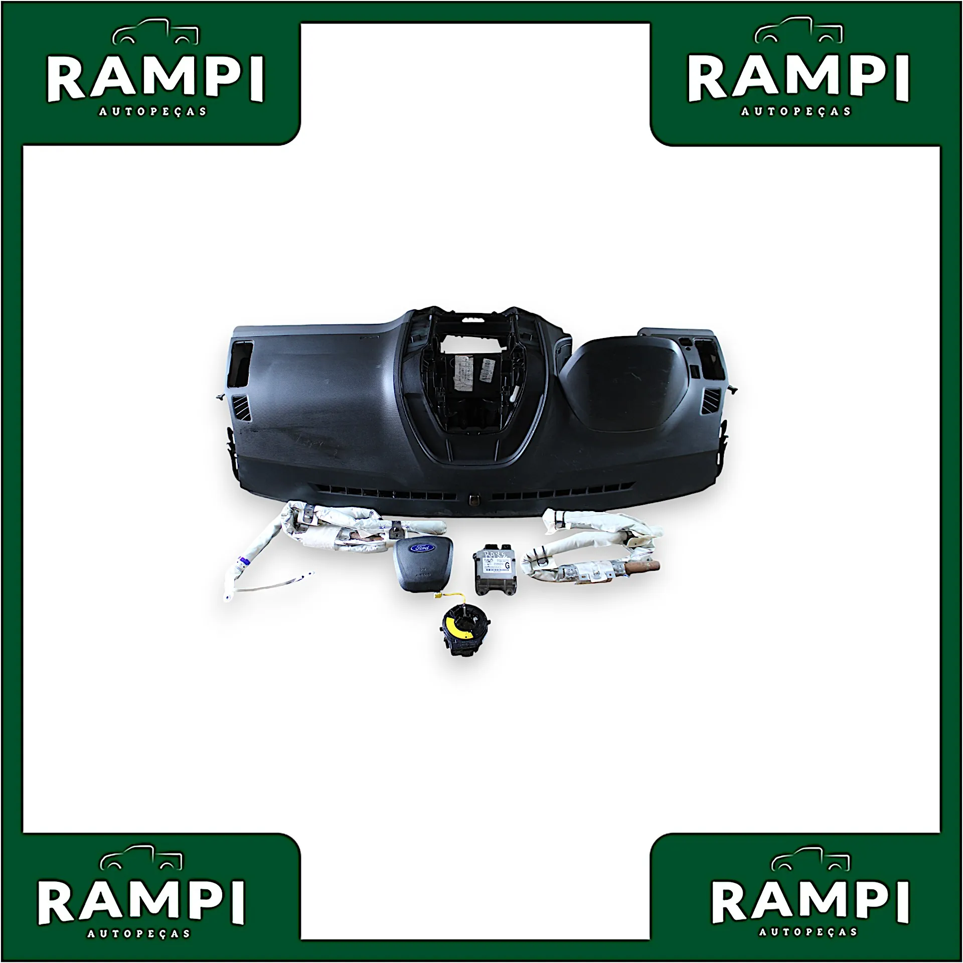 Kit Airbag Ford Ranger 2012 a 2016 (Com Cortinas) ab3914b321gb