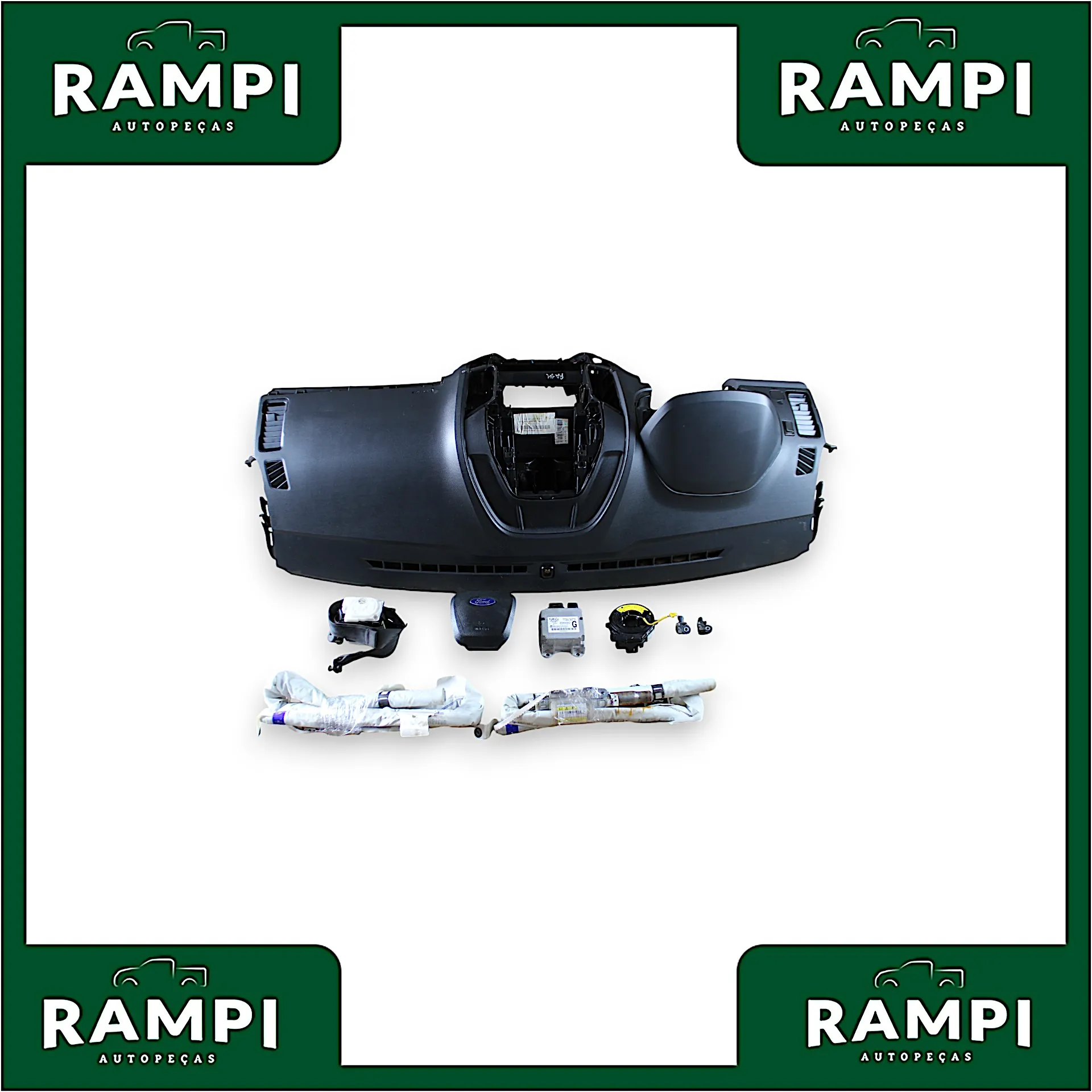 Kit Airbag Ford Ranger 2012 a 2016 3.2 (Com Cortinas) ab3914b321gb