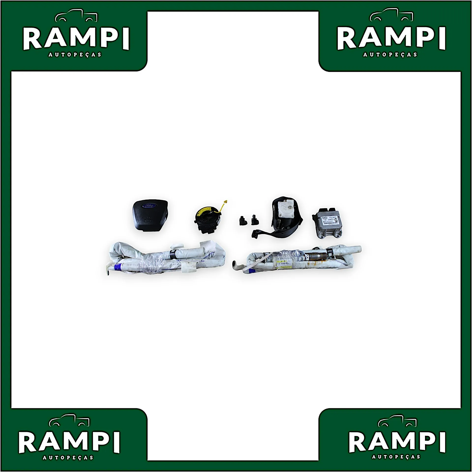 Kit Airbag Ford Ranger 2012 a 2016 3.2 (Com Cortinas) ab3914b321gb