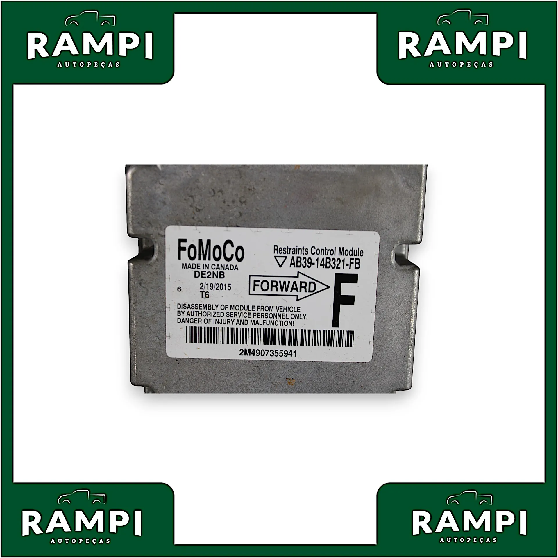 Kit Airbag Ford Ranger 2012 a 2016 ab3914b321fb (Peça com detalhes)