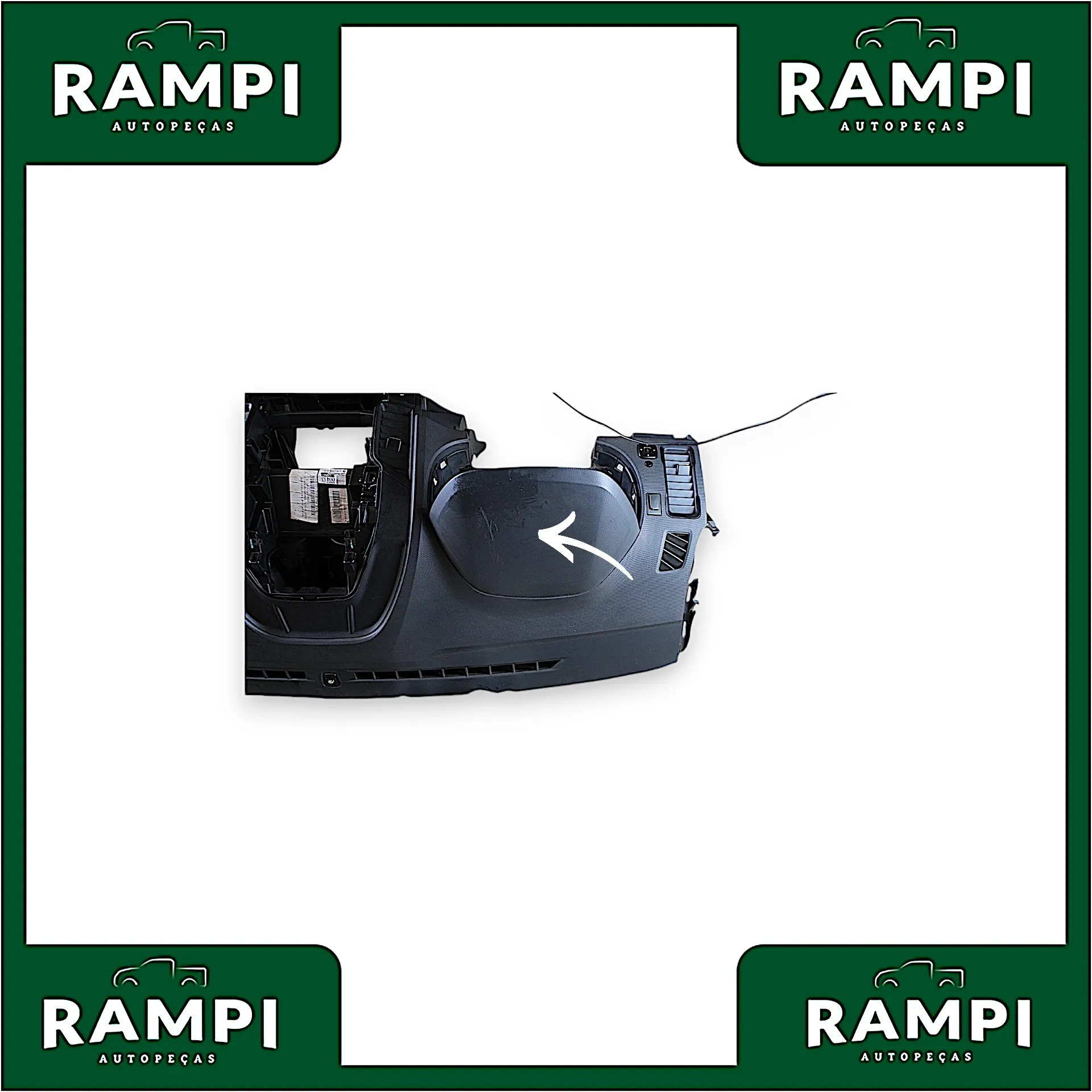 Kit Airbag Ford Ranger 2012 a 2016 (Com Cortinas) ab3914b321gb (Painel com detalhes)