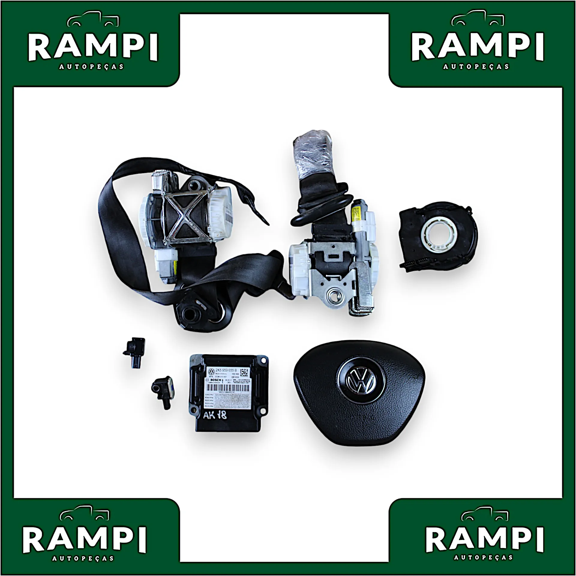 Kit Airbag Volkswagen Amarok 2017 a 2023 2k5959655b