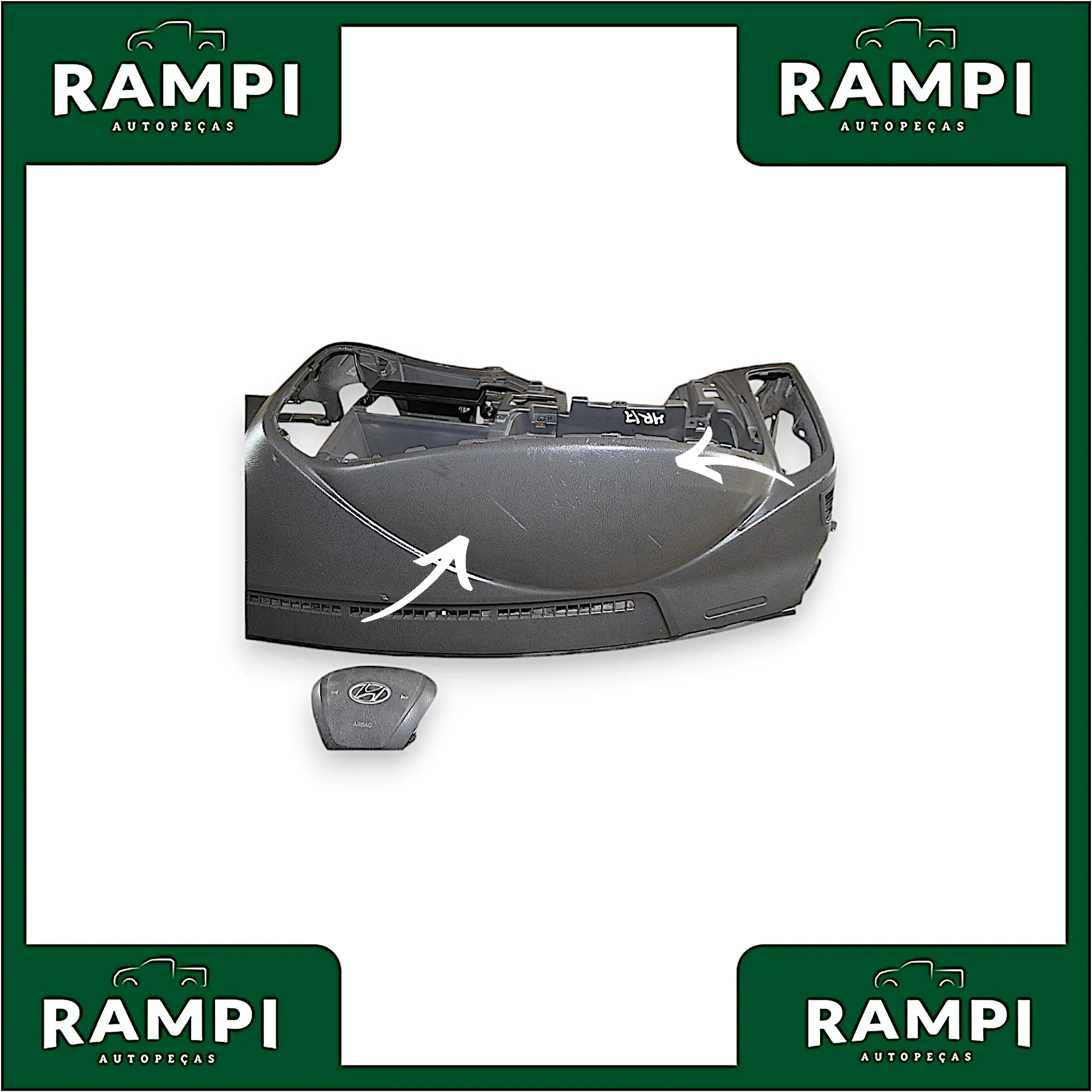Kit Airbag Hyundai HR 2013 a 2022 959104f300 (Painel Com Detalhes) 