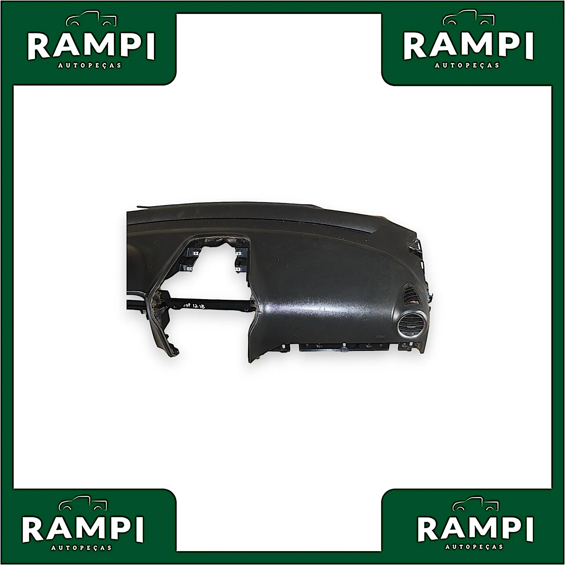 Kit Airbag GM Captiva 2012 V6 Com Cortinas 25865978 (Capa do painel com detalhes)