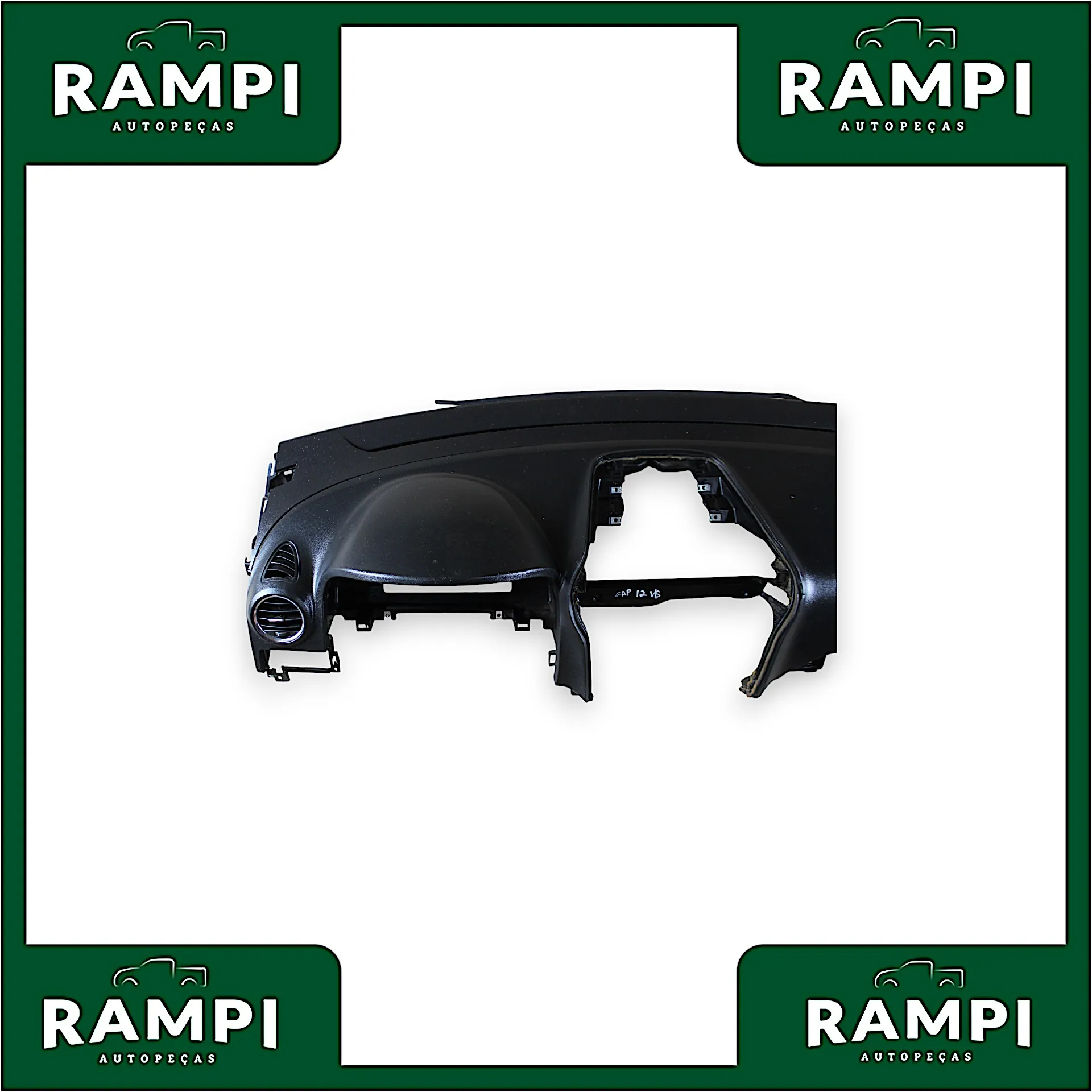 Kit Airbag GM Captiva 2012 V6 Com Cortinas 25865978 (Capa do painel com detalhes)