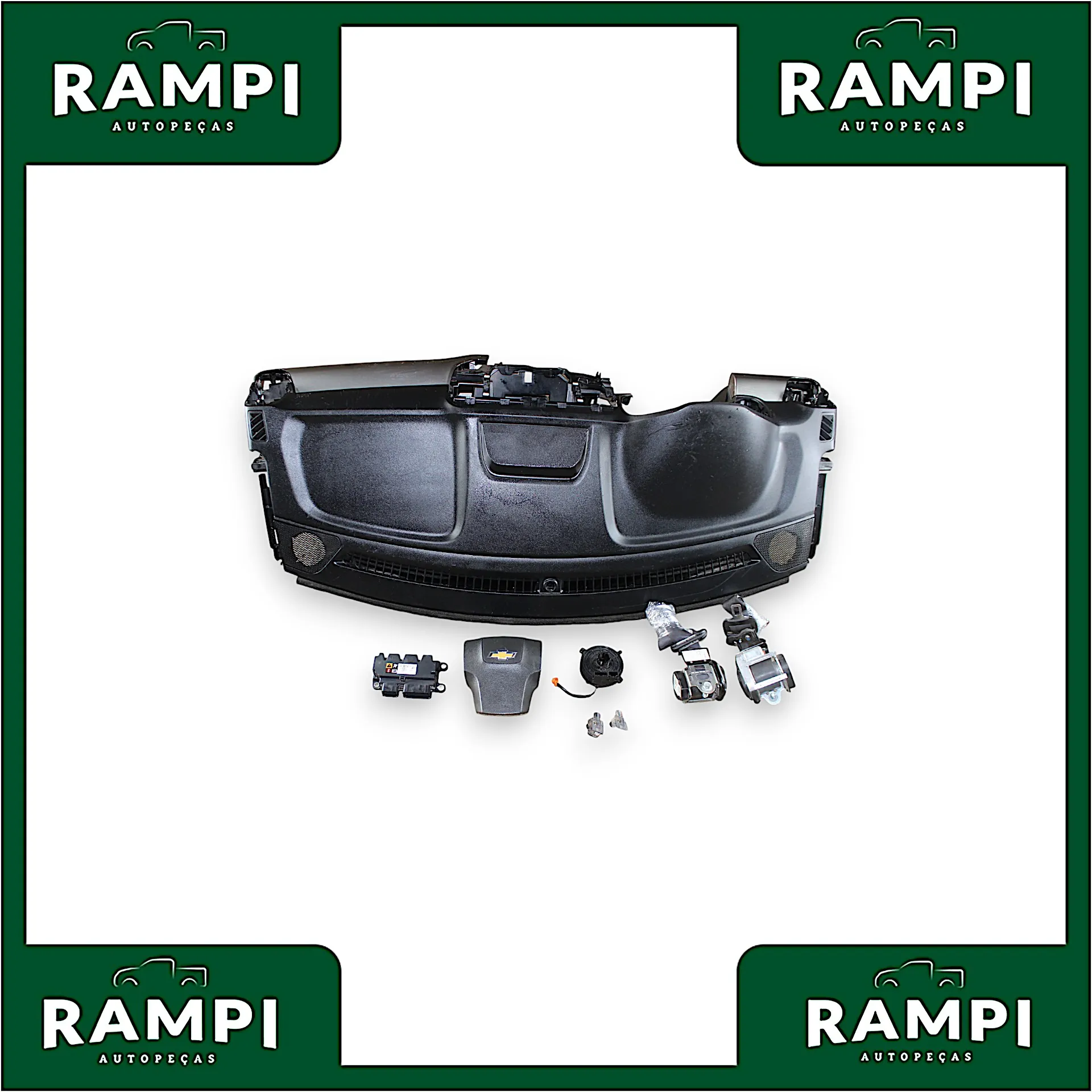 Kit Airbag GM S10 2016 13510395 (Capa do painel com detalhes ) 