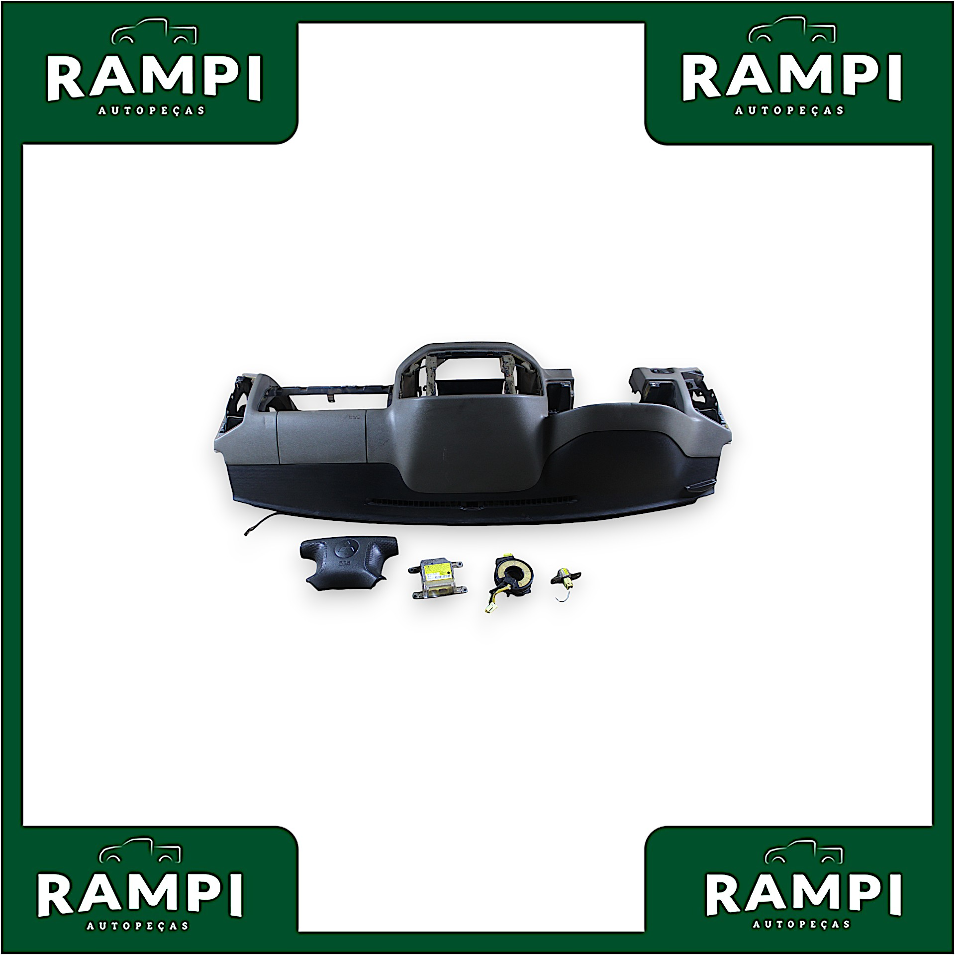 Kit Airbag Mitsubishi Pajero Full 2002 a 2007 mr587321 (Capa do painel com detalhes)