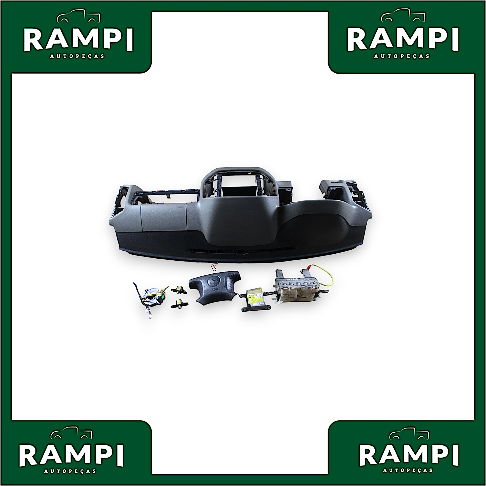 Kit Airbag Mitsubishi Pajero Full 2008 mr587321 (Capa do painel com detalhes)